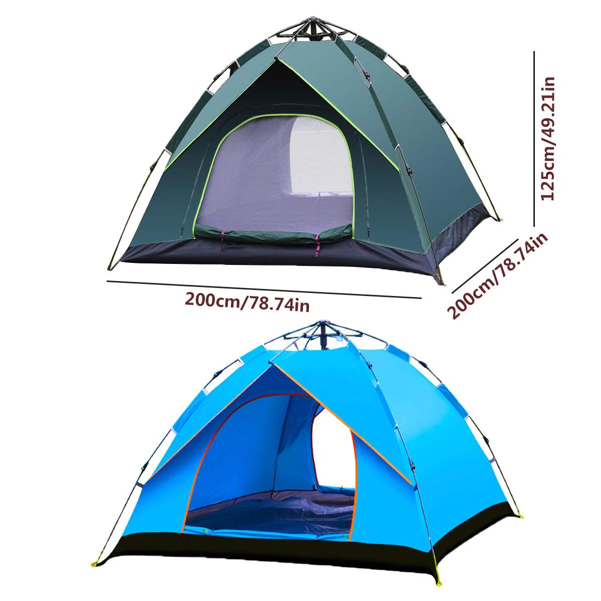 Cheap Goat Tents 3 5 People Large Tent Quick Setup Family Tent Outdoor Waterproof UV Protection Camping Hiking Foldable Folding Tent Family Tents Tents 